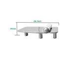 Hinge with Thread Shank M5 - AISI 304