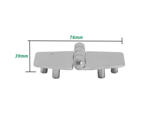 Hinge with Thread Shank M5 - AISI 304