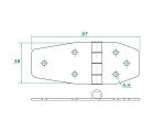 AAA - Stainless Steel Hinge 304