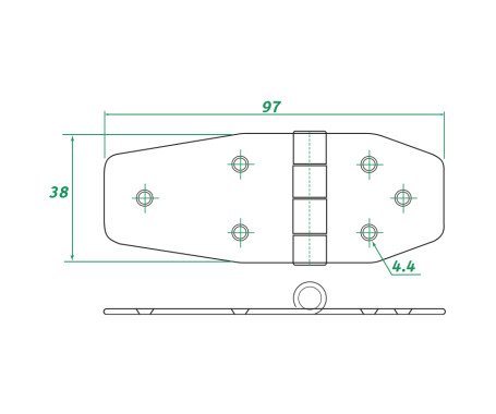 AAA - Stainless Steel Hinge 304