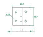 AAA - Stainless Steel Hinge 304