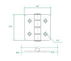 AAA - Stainless Steel Hinge 304