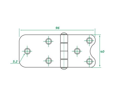 AAA - Stainless Steel Hinge 304