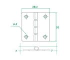 AAA - Stainless Steel Hinge 304