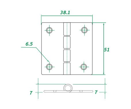AAA - Stainless Steel Hinge 304