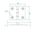 AAA - Stainless Steel Hinge 304