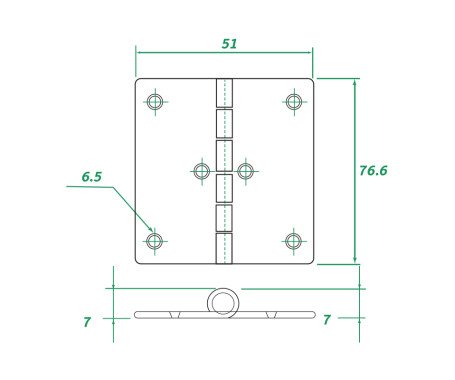 AAA - Stainless Steel Hinge 304